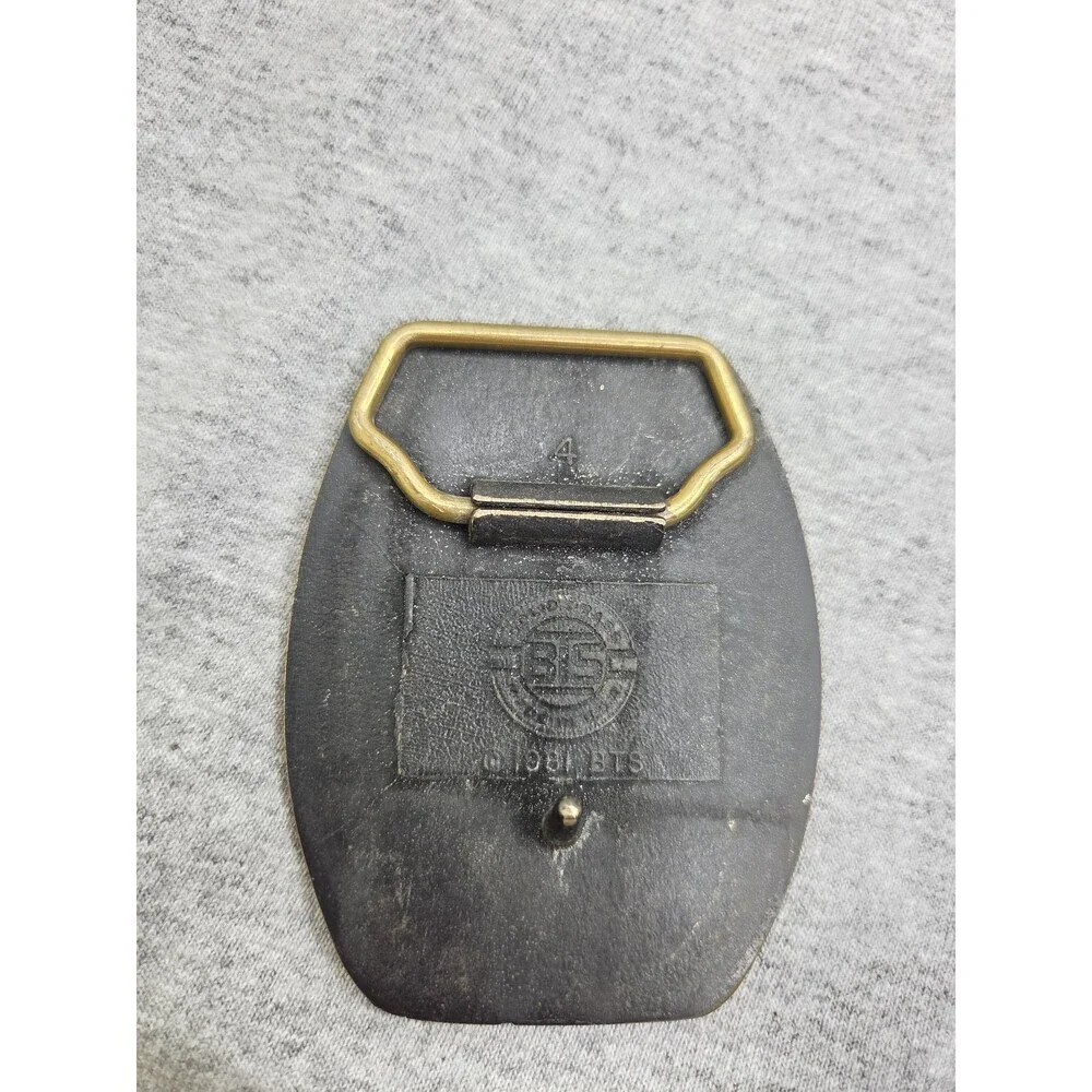 Vintage Solid Brass Ireco BTS 1981 Mining Belt Buckle